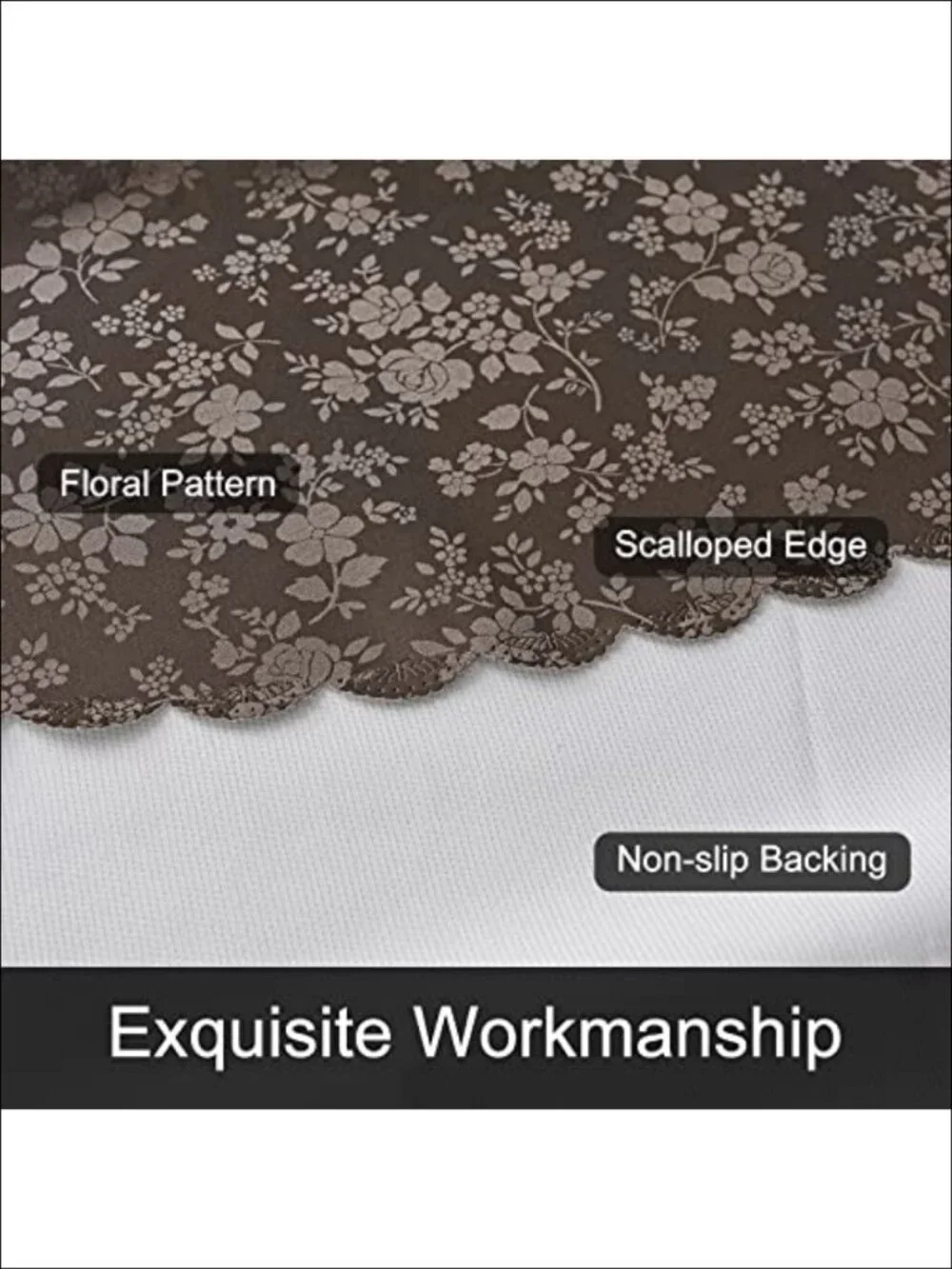Waterproof Heavy Duty Vinyl Tablecloth 60x84 Rectangular Floral